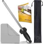 Chefast 10 Honing Steel Knife Sharpening Rod Sharpener,cleaning Cloth & Bag. Fixed Price $30.00.
