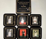 Williams-sonoma Set Of 6 Cork Coasters Les Chefs & Garcons By Guy Buffet. Fixed Price $17.77.