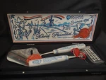Boska Holland 2 Piece Hand Painted Cheese Knife Set Collector Box. Fixed Price $39.99.