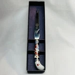 Vtg New Prill Cheese Knife Stainless Steel Blade Porcelain Hdl Sheffield England. Fixed Price $19.99.