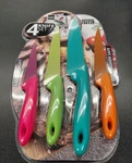 Kitchen Knives Handy Helper Knife Stainless Steel Set Of 4 Colors New T-687. Fixed Price $19.95.