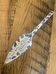 Anthropologie Nathalie Lete Bibelot Porcelain Cake Server Knife Floral Ceramic. Fixed Price $34.99.