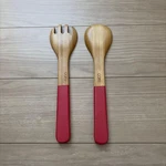 Core Salad Tongs Red Wooden Server 30CM. Fixed Price $71.99.
