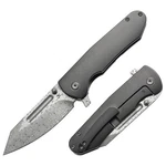 Kansept Superhawk Pocket Knives, 3.89''DAMASCUS Steel Sharp Blade, Blackwash .... Fixed Price $285.70.