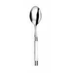 Capdeco Conty White Serving Spoon 18/10 Stainless Steel Enamel Handle France. Fixed Price $60.00.