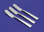 (3) Norpro Stainless Steel 5 1/2" Butter Cheese Spreaders - Very Good Condition. Fixed Price $8.00.