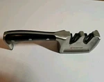 Wusthof Classic Ikon 2-STAGE Handheld Knife Sharpener Fine Course Silver Black. Fixed Price $48.89.