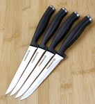 4PC Calphalon Contemporary 4.5" Serrated Stainless Steel Steak Knife Set, New. Fixed Price $46.00.