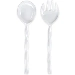 Ruffle Melamine Salad Server Set 2 Spoon Fork Kitchen Tool Utensil Tableware. Fixed Price $34.96.