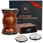 Rolling Knife Sharpener Premium Walnut Wood Kitchen. Fixed Price $60.03.