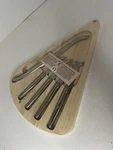 Laguiole Cheese Set Of 5 Silver Knives French Vintage Hand Made. Fixed Price $34.99.