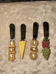 Boston Warehouse Stsinless Steel Cheese Spreaders Set Of 4 Food Inspiredhandles. Fixed Price $24.00.