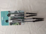 Oneida Set Of Locking Tongs 9 And 12 Inch Silicone Heads Dishwasher Safe. Fixed Price $9.90.