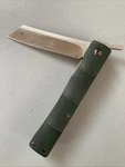 Katsu Handmade D2 Steel Blade G10 Handle Bamboo Style Japanese Razor Pocket F.... Fixed Price $53.82.