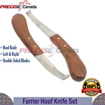 Farrier Hoof Knife 2 Pc Sharpener Left Handed Double Edge Pick Trimming. Fixed Price $9.99.