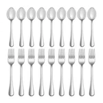 12 Pc Stainless Steel Silverware Set Fork Spoon Mirror Polished Dishwasher Safe. Fixed Price $13.13.
