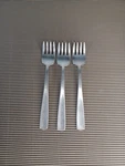 3X Mcm Gense Sweden Facette 18-8 Stainless 6.5" Salad Fork's Satin. Fixed Price $19.99.