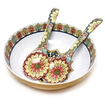 Melamine Talavera Pattern 12" Salad Or Pasta Bowl With Servers Pottery Barn. Fixed Price $39.58.